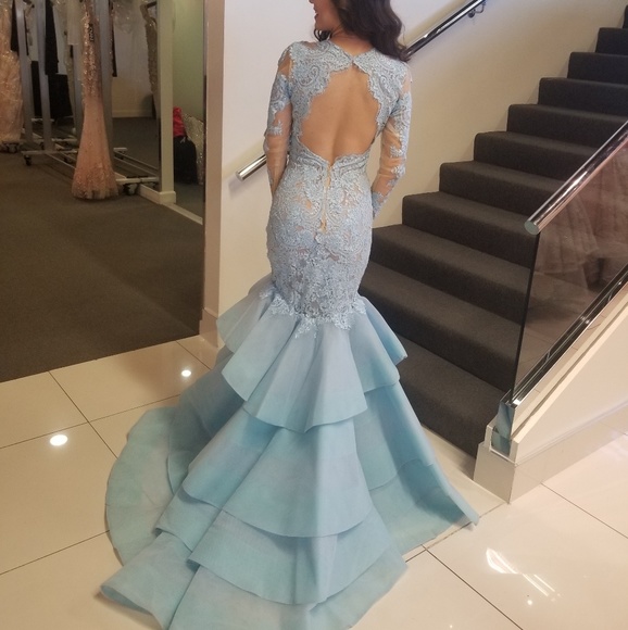 Sherri Hill 52044 Light Blue - Picture 8 of 8